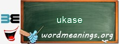 WordMeaning blackboard for ukase